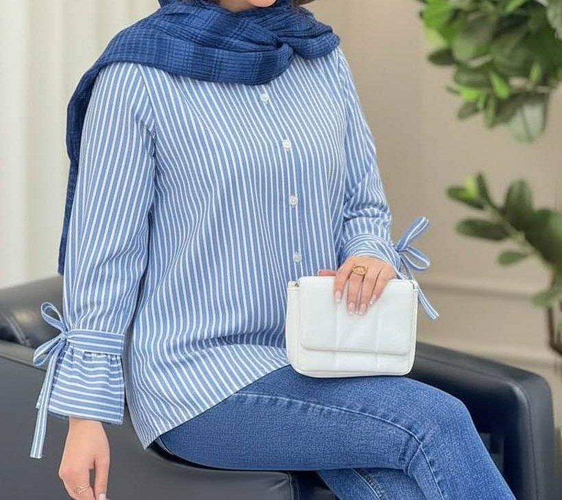 شومیز تابستانه مدل شیما جنس نخی خنک کیفیت تضمینی