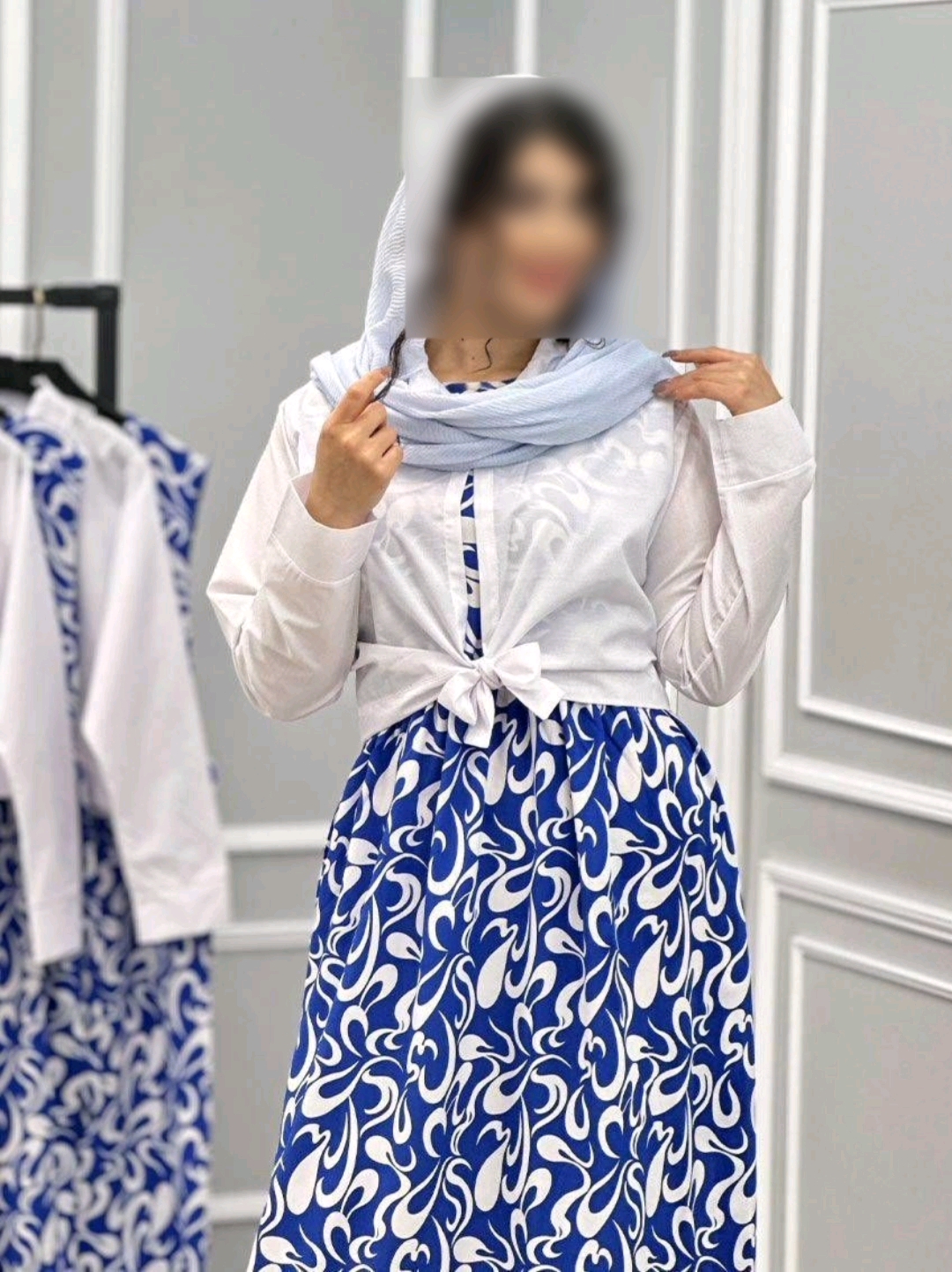 شومیز وسارافون بوگاتی  "دریا"